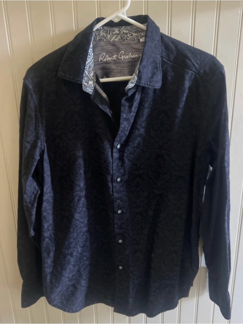 Robert Graham Black Subtle Paisley Dress Shirt
